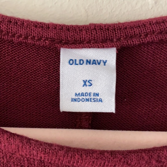 NWT Old Navy XS long-Sleeve Sweater Dress, Fit ‘n Flare, Burgundy SUPER SOFT!! - Picture 4 of 14